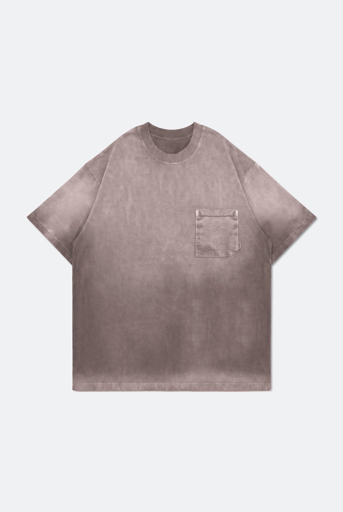 GROCERY WASHED POCKET INVOICE BOXY TEE/ SUN FADE PINK - GROGROCERY