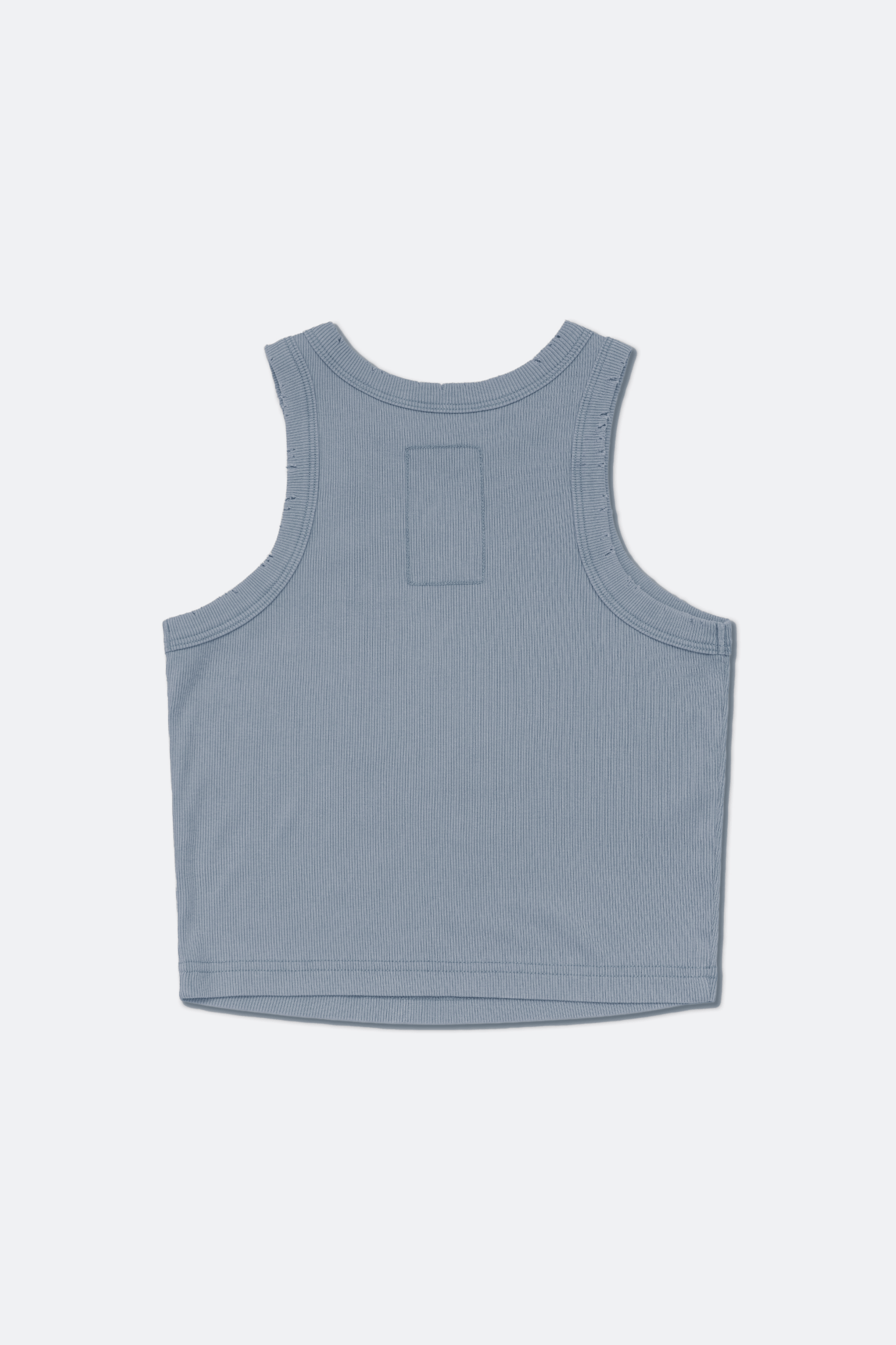 GROCERY WASHED RIBBED TANK TOP/ BLUE - GROGROCERY