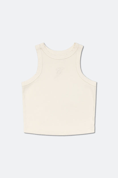 GROCERY WASHED RIBBED TANK TOP/ BUTTER - GROGROCERY