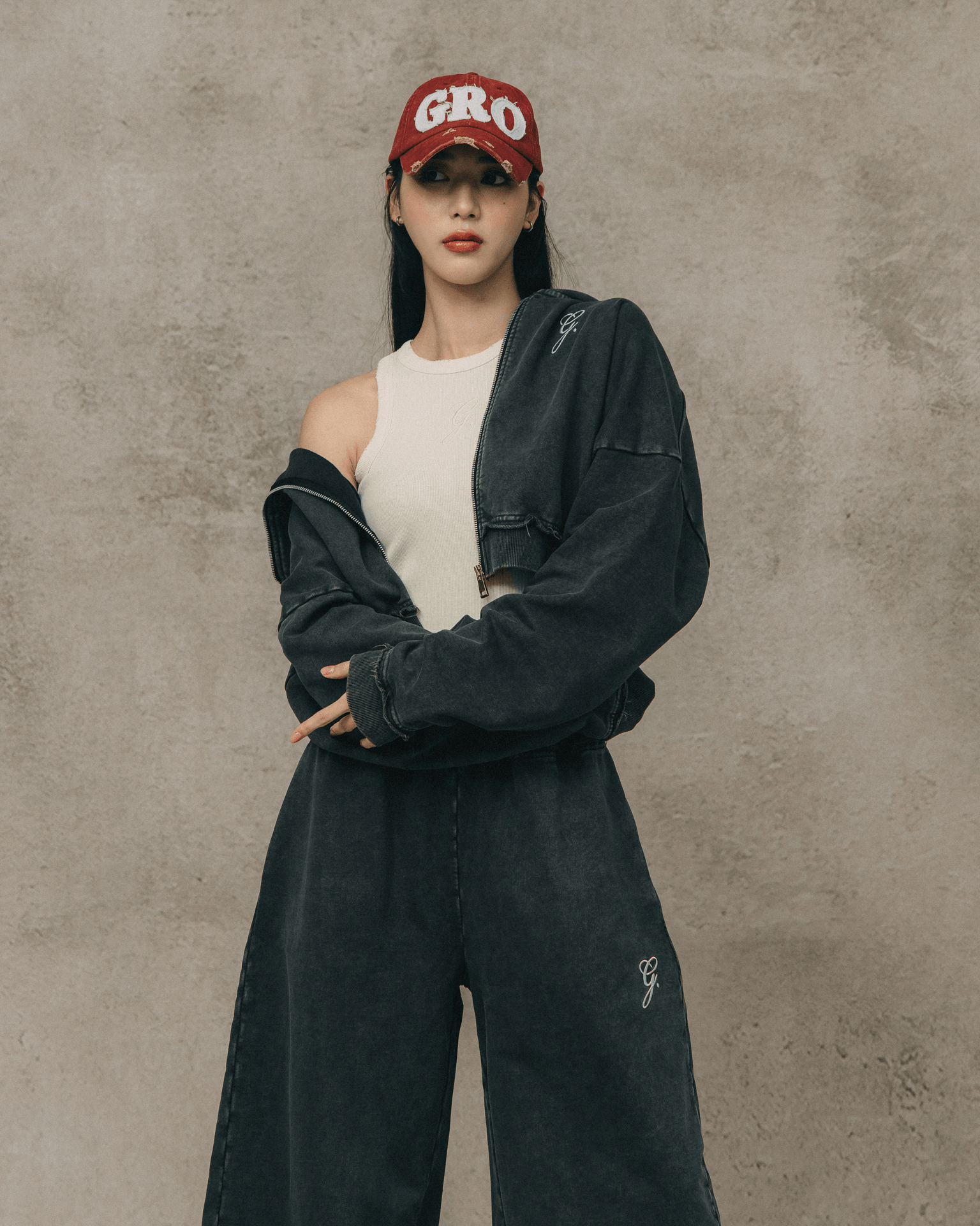 GROCERY WASHED RIBBED TANK TOP/ BUTTER - GROGROCERY