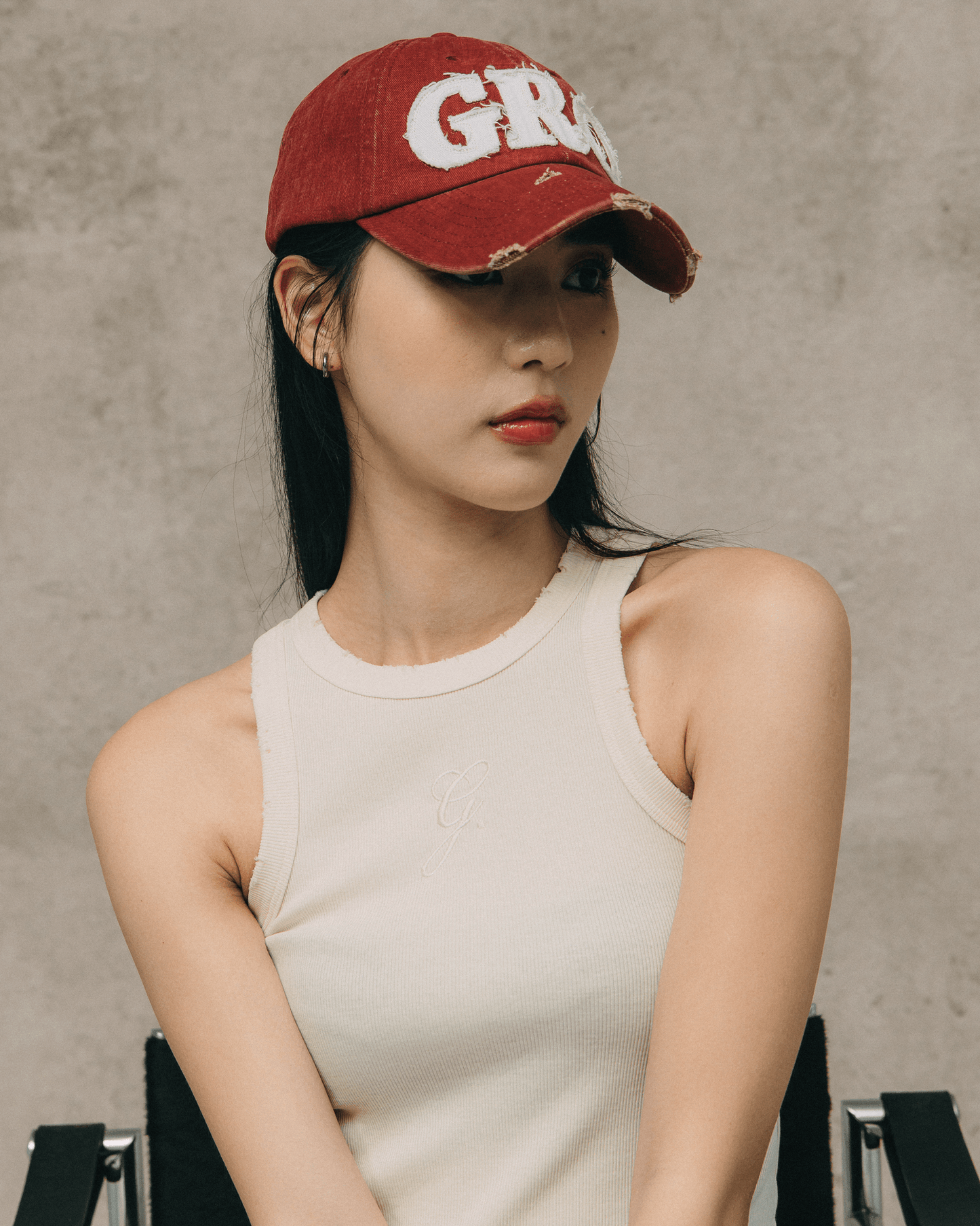 GROCERY WASHED RIBBED TANK TOP/ BUTTER - GROGROCERY