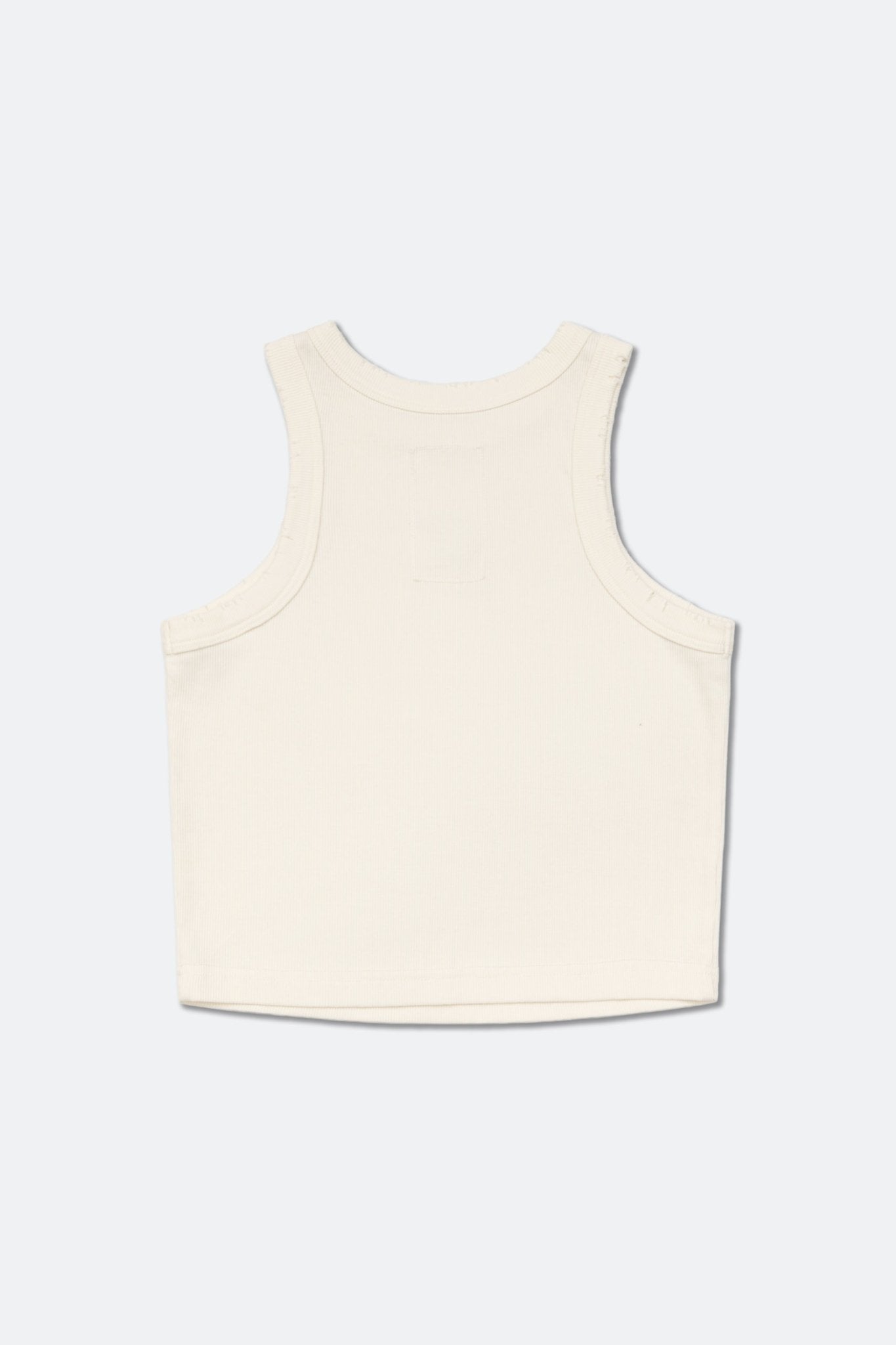 GROCERY WASHED RIBBED TANK TOP/ BUTTER - GROGROCERY