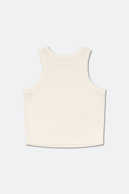 GROCERY WASHED RIBBED TANK TOP/ BUTTER - GROGROCERY