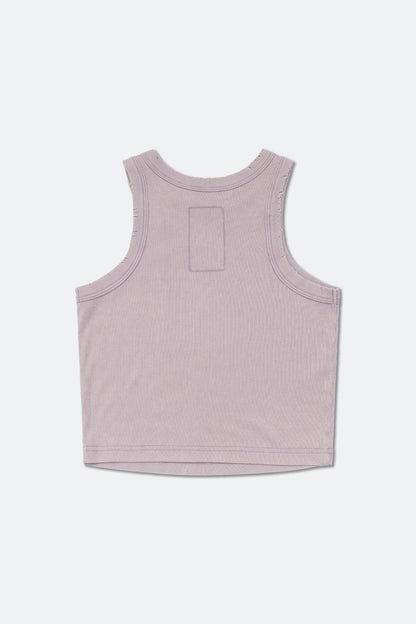 GROCERY WASHED RIBBED TANK TOP/ LAVENDER - GROGROCERY