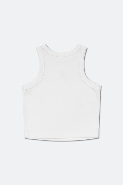 GROCERY WASHED RIBBED TANK TOP/ WHITE - GROGROCERY