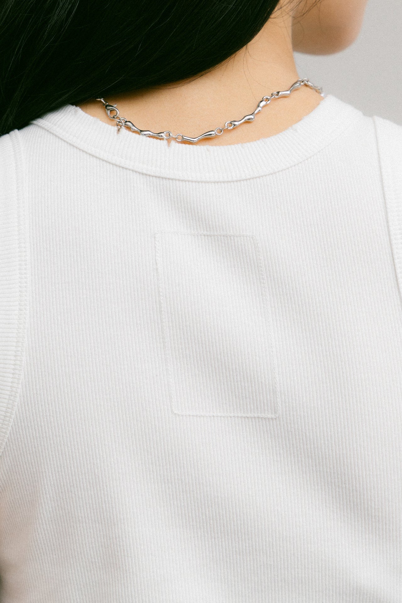 GROCERY WASHED RIBBED TANK TOP/ WHITE - GROGROCERY