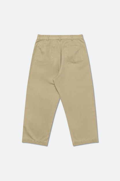 GROCERY WASHED WIDE CHINO PANTS/ BEIGE - GROGROCERY