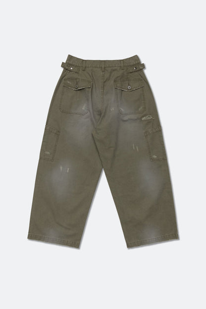 GROCERY WASHED WIDE CHINO PANTS/ OLIVE - GROGROCERY