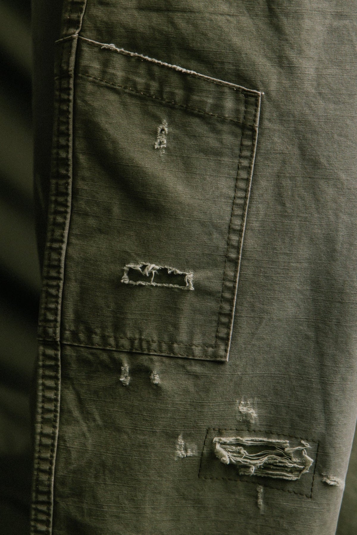 GROCERY WASHED WIDE CHINO PANTS/ OLIVE - GROGROCERY