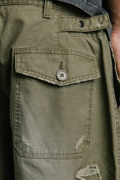 GROCERY WASHED WIDE CHINO PANTS/ OLIVE - GROGROCERY