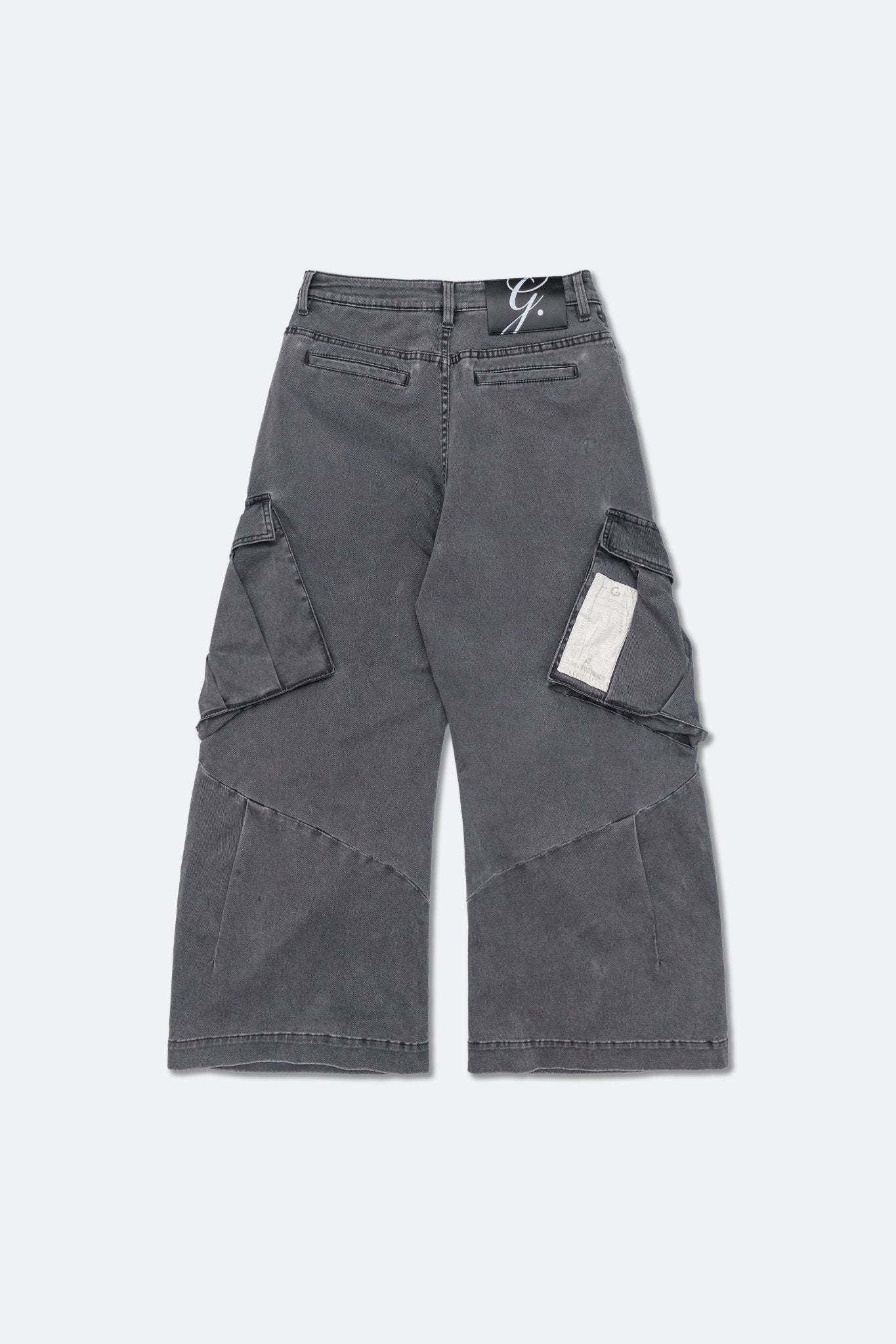 GROCERY WASHED WIDE LEG CARGO PANTS/ STONE - GROGROCERY