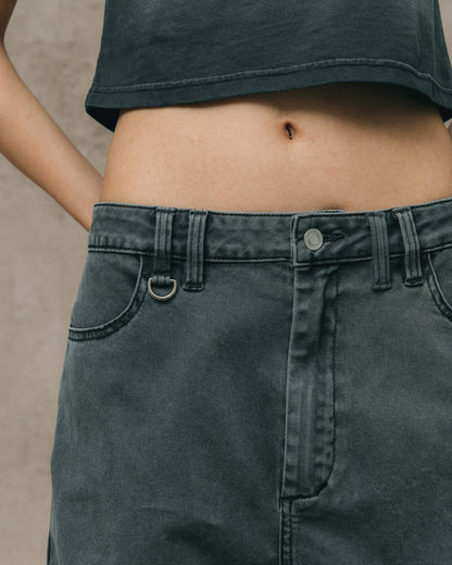 GROCERY WASHED WIDE LEG CARGO PANTS/ STONE - GROGROCERY