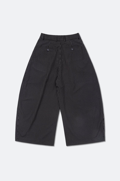 GROCERY WIDE LEG PLEATED STRIPE PANTS/ BLACK - GROGROCERY