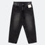 GROCERY WIDE LEG STRAIGHT FIT LIGHT WASHED DENIM JEANS/ AGED BLACK - GROGROCERY