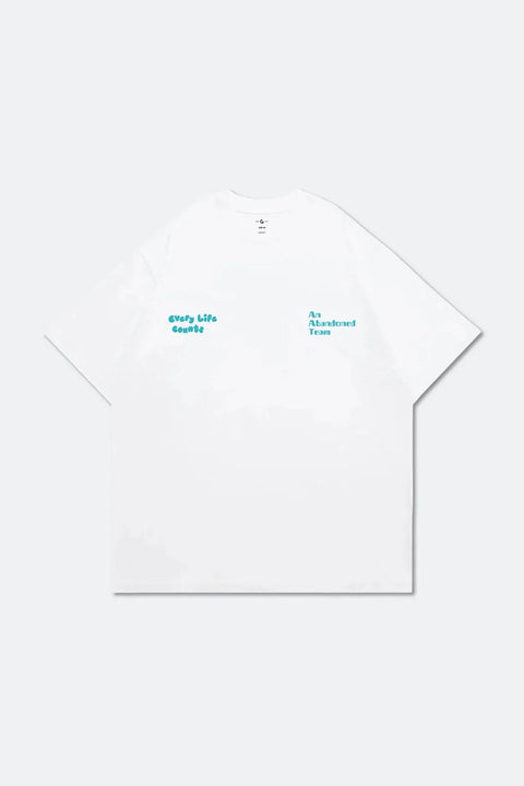 GROCERY x AN ABANDONED TEAM GRAPHIC INVOICE TEE/ WHITE - GROGROCERY