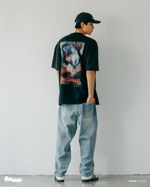 GROCERY x ANICHI SNOW WASHED VINTAGE GRAPHIC TEE/ BLACK - GROGROCERY