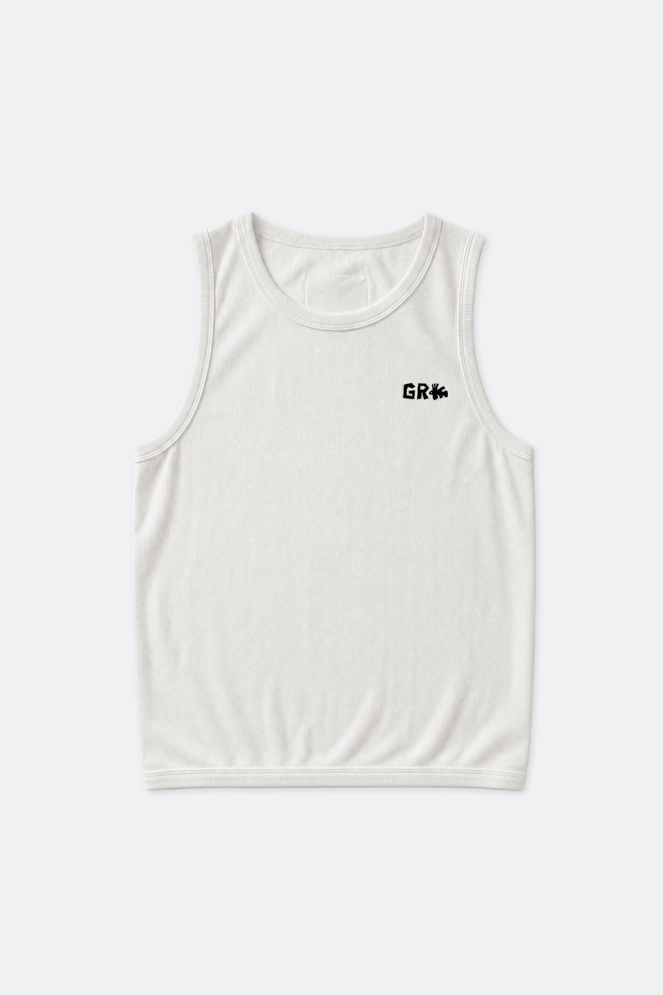 GROCERY x CLUB STUBBORN LOGO INVOICE TANK TOP/ WHITE - GROGROCERY