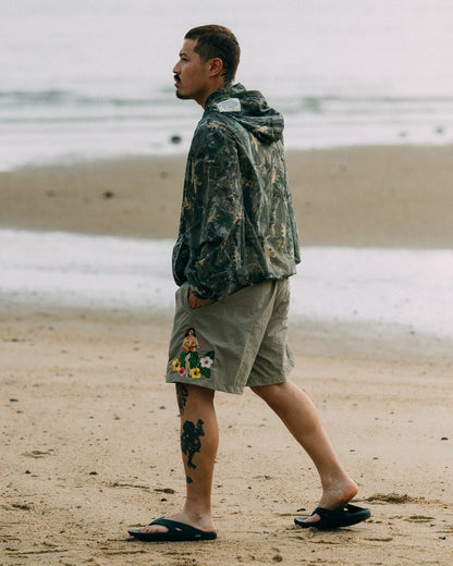 GROCERY x CLUB STUBBORN THE DEFENDER HOODIE/ WOOD CAMO - GROGROCERY