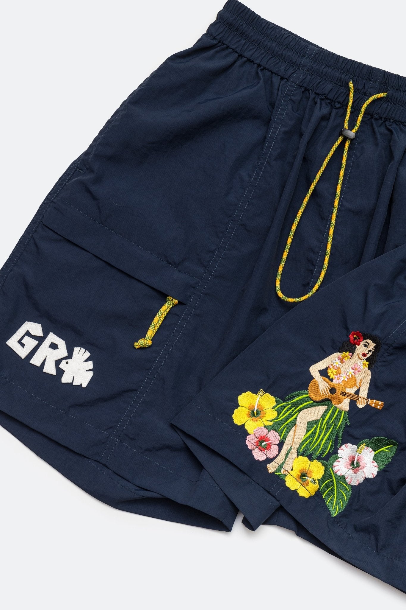 GROCERY x CLUB STUBBORN ULTRA SOUVENIR SHORTS/ HAWAII NAVY - GROGROCERY