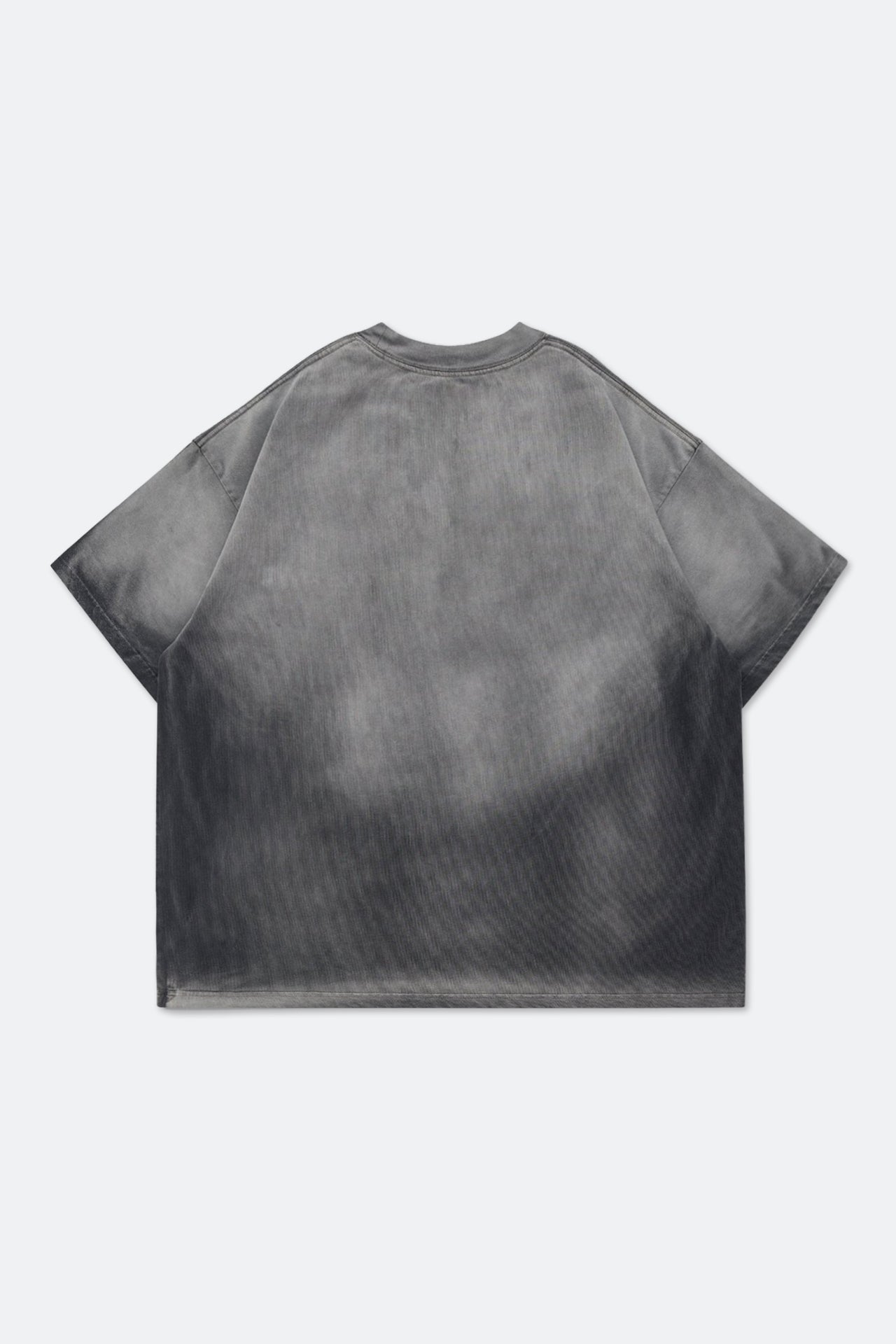 GROCERY x CLUB STUBBORN WASHED LOGO BOXY TEE/ FADED CHARCOAL - GROGROCERY