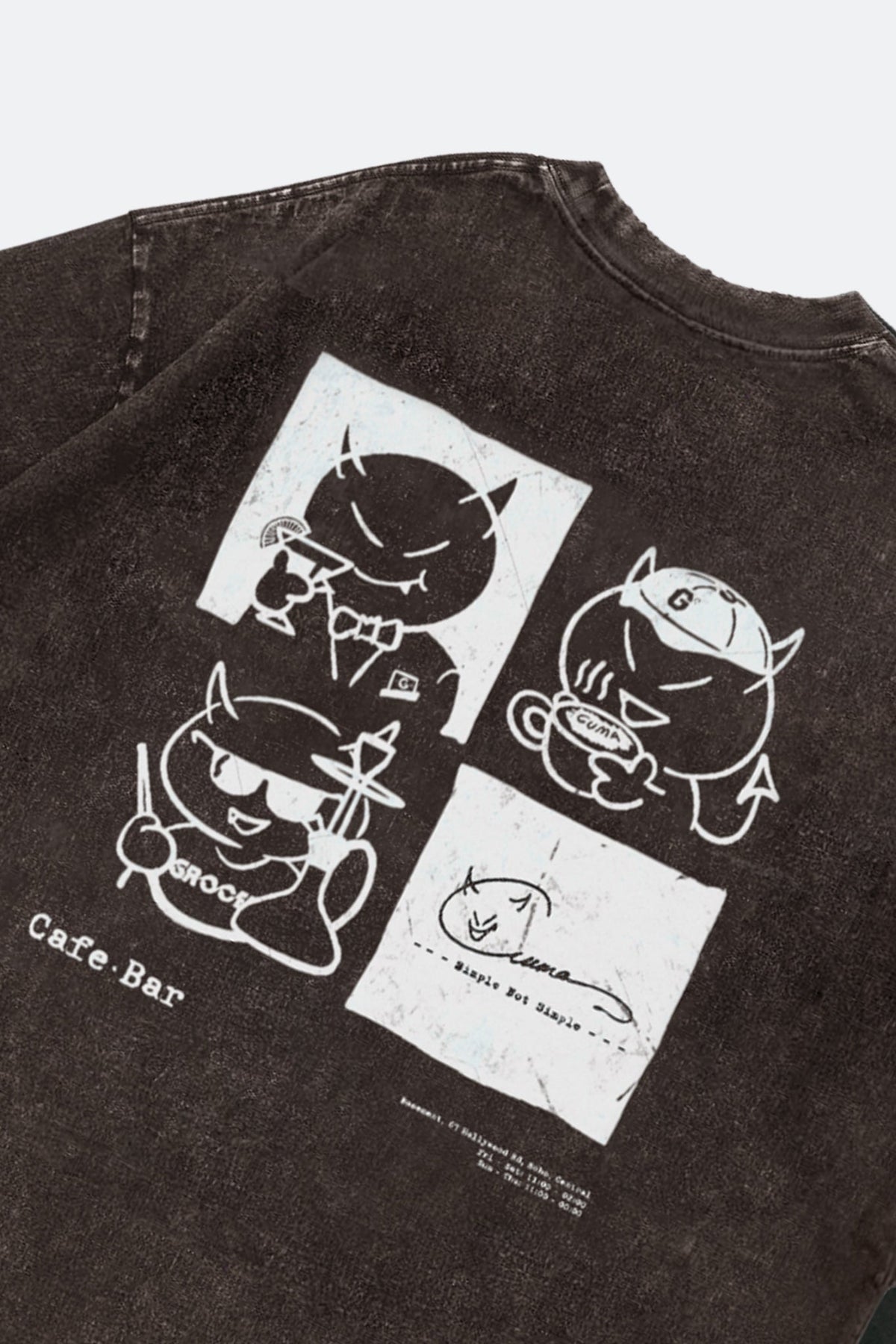 GROCERY X CUMA CAFE WASHED GRAPHIC TEE/ BROWN - GROGROCERY