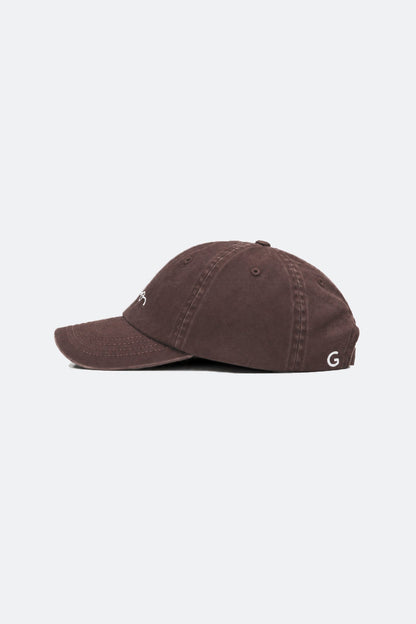 GROCERY X CUMA CAFE WASHED LOGO CAP/ BROWN - GROGROCERY