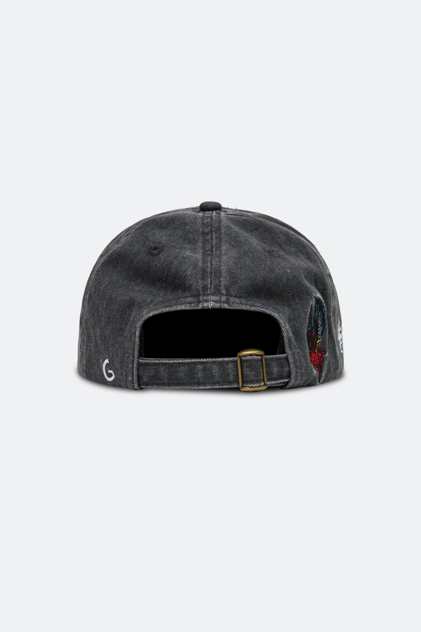 GROCERY x DIONYSUS & LOONG RED HORSE FLAME WASHED CAP/ BLACK - GROGROCERY