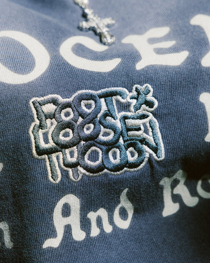GROCERY X FOOTLOOSE TYCOON BORN & RAISED WASHED INVOICE TEE/ FADED PURPLE - GROGROCERY