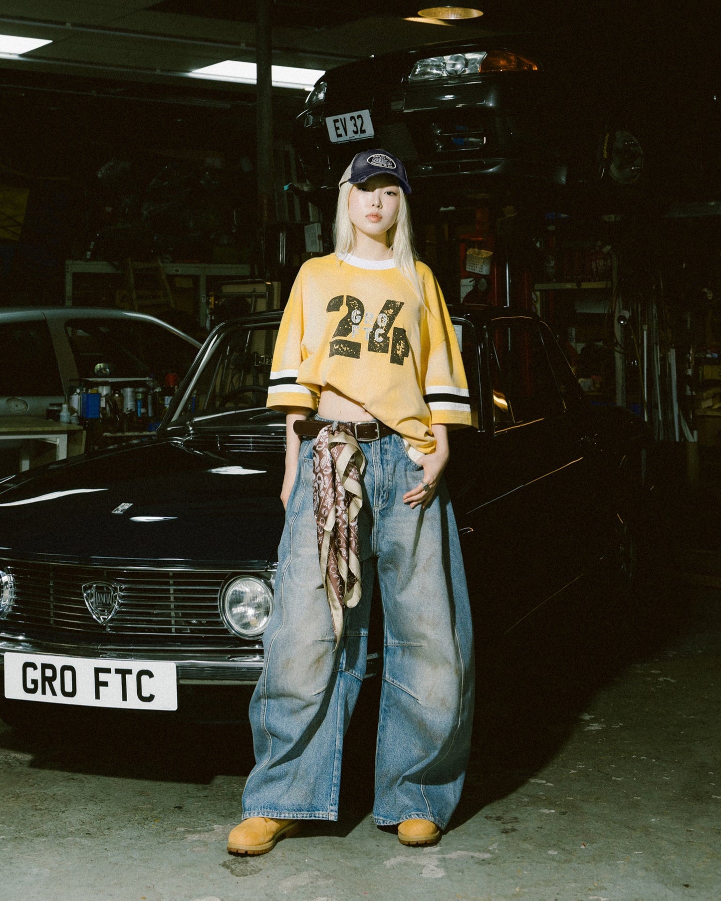 GROCERY X FOOTLOOSE TYCOON TOGETHER WE STRONG WASHED TEE/ YELLOW - GROGROCERY