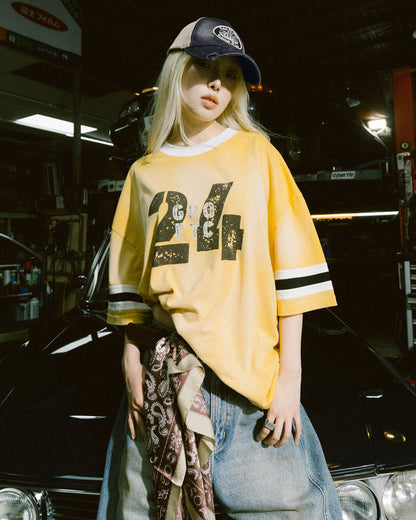 GROCERY X FOOTLOOSE TYCOON TOGETHER WE STRONG WASHED TEE/ YELLOW - GROGROCERY