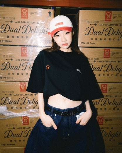 GROCERY x GARDEN ARCHIVE LOGO BOXY TEE/ BLACK - GROGROCERY