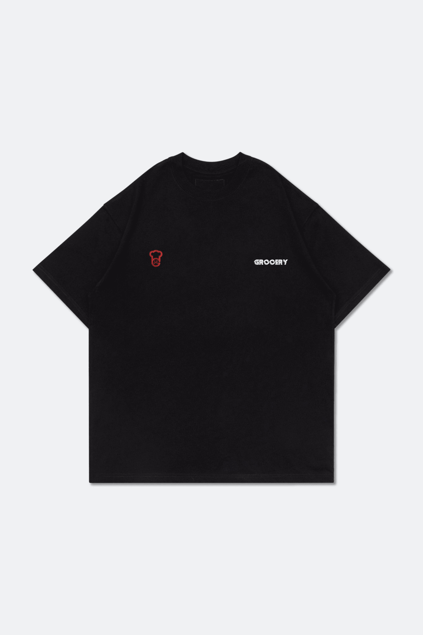 GROCERY x GARDEN ARCHIVE LOGO BOXY TEE/ BLACK - GROGROCERY
