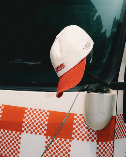 GROCERY x GARDEN CLASSIC LOGO TWO TONE WASHED CAP/ CREAM - GROGROCERY