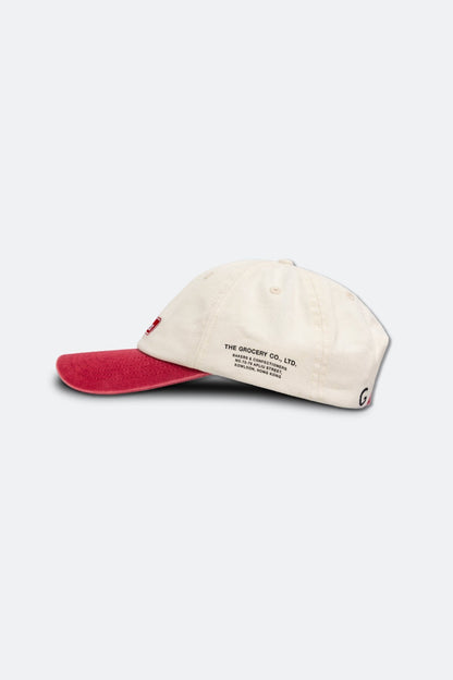 GROCERY x GARDEN CLASSIC LOGO TWO TONE WASHED CAP/ CREAM - GROGROCERY