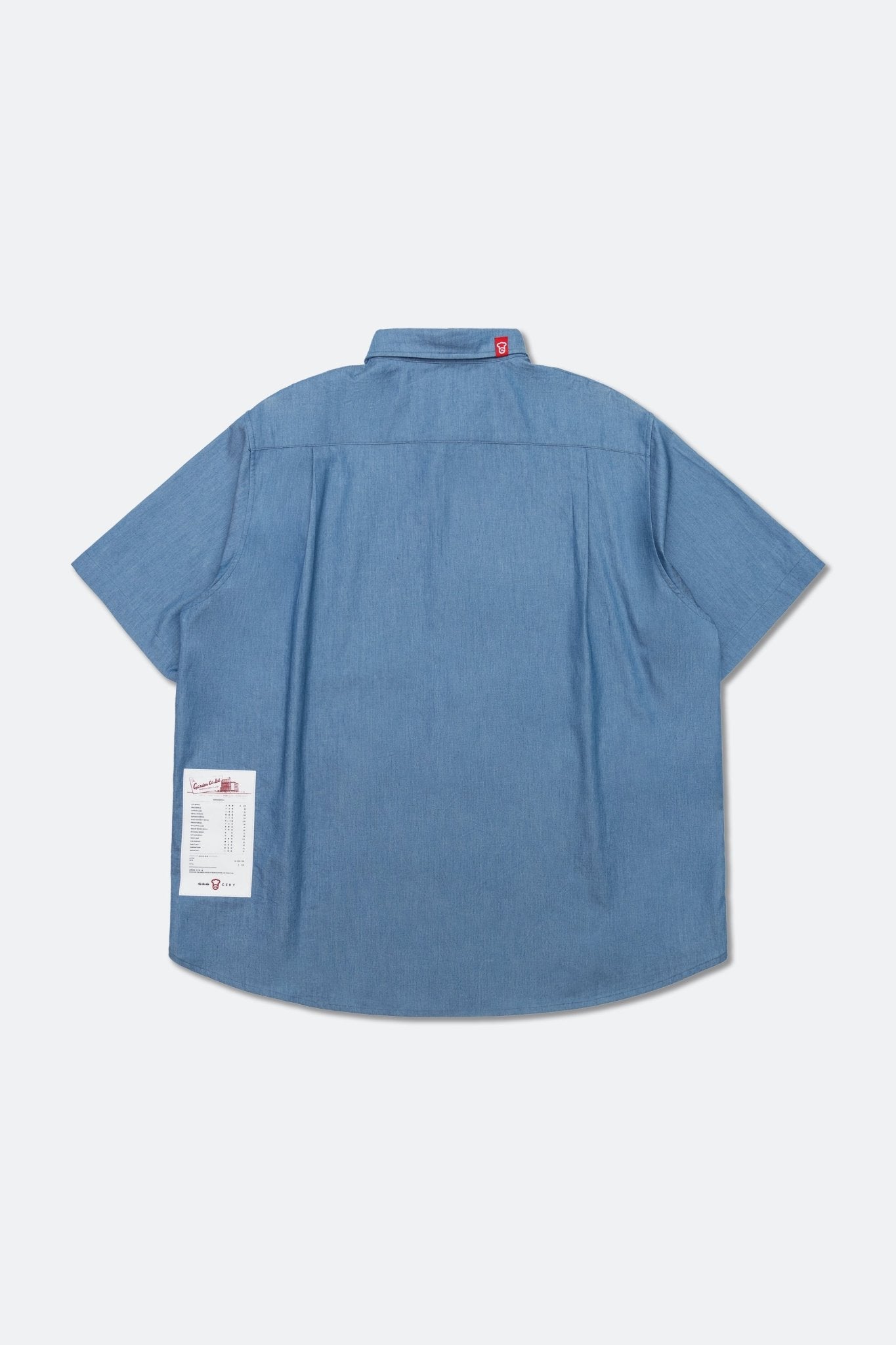 GROCERY x GARDEN PATCH SHORT SLEEVE POCKET SHIRT/ BLUE - GROGROCERY