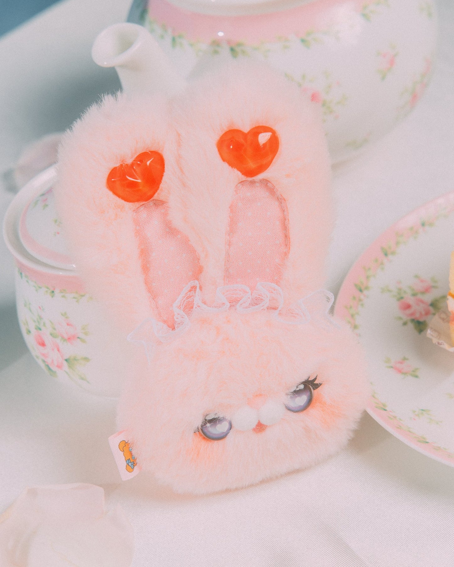GROCERY x GRRRR FLUFFY PUDDING HEADBAND/ PINK - GROGROCERY