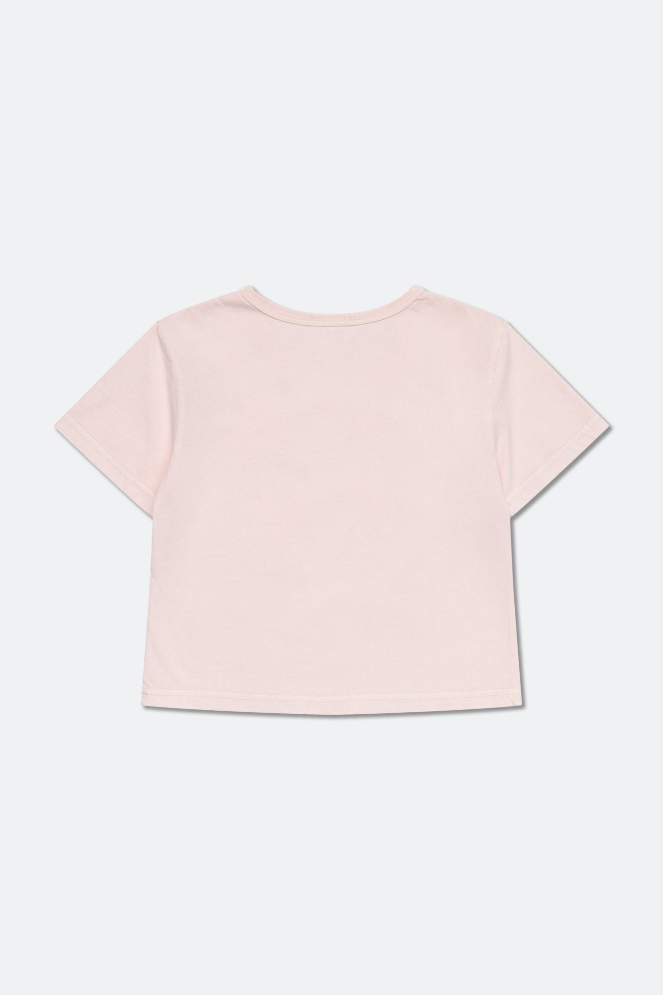 GROCERY x GRRRR LACE HEART CAT WASHED BOXY BABY TEE/ PINK - GROGROCERY