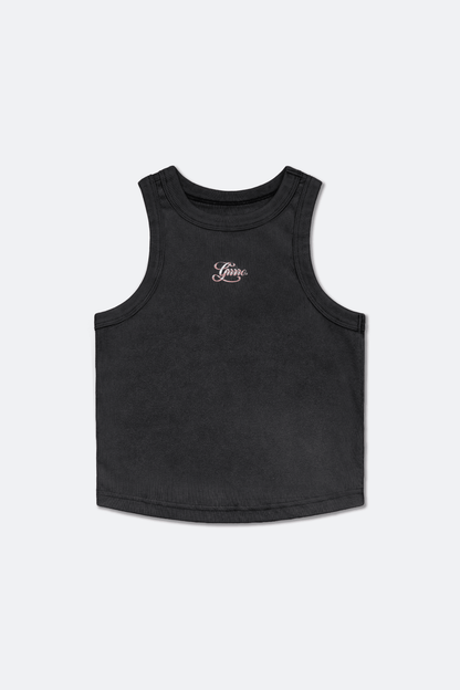 GROCERY x GRRRR LOGO WASHED TANK TOP/ BLACK - GROGROCERY