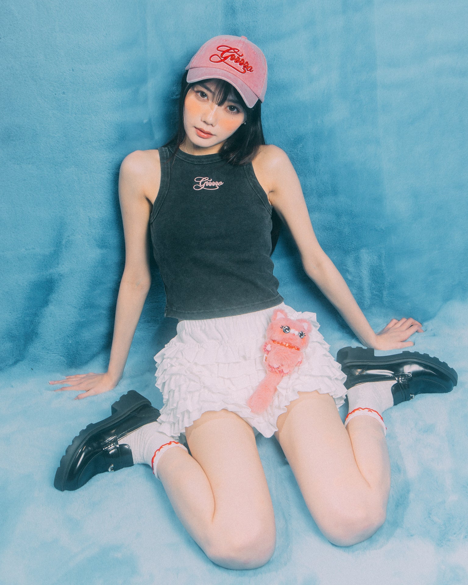 GROCERY x GRRRR LOGO WASHED TANK TOP/ BLACK - GROGROCERY