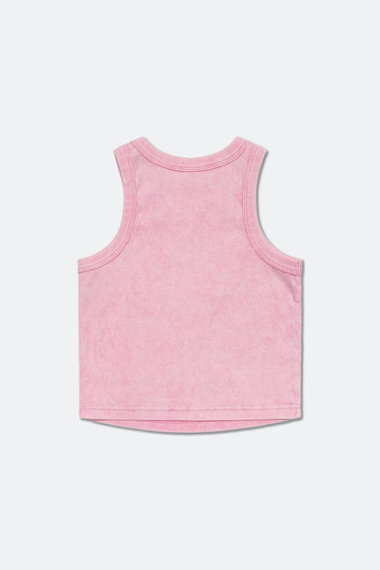 GROCERY x GRRRR LOGO WASHED TANK TOP/ PINK - GROGROCERY