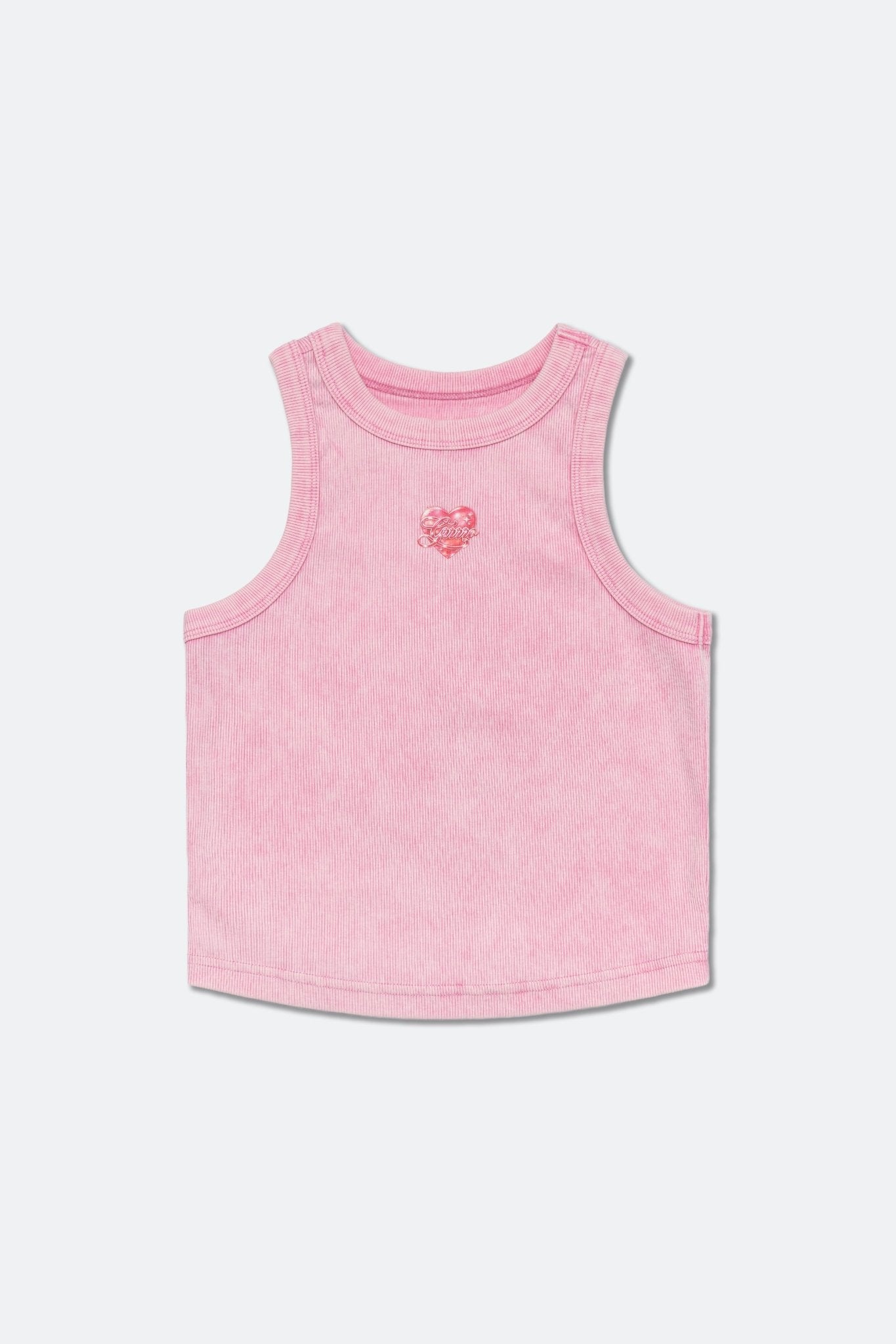 GROCERY x GRRRR LOGO WASHED TANK TOP/ PINK - GROGROCERY
