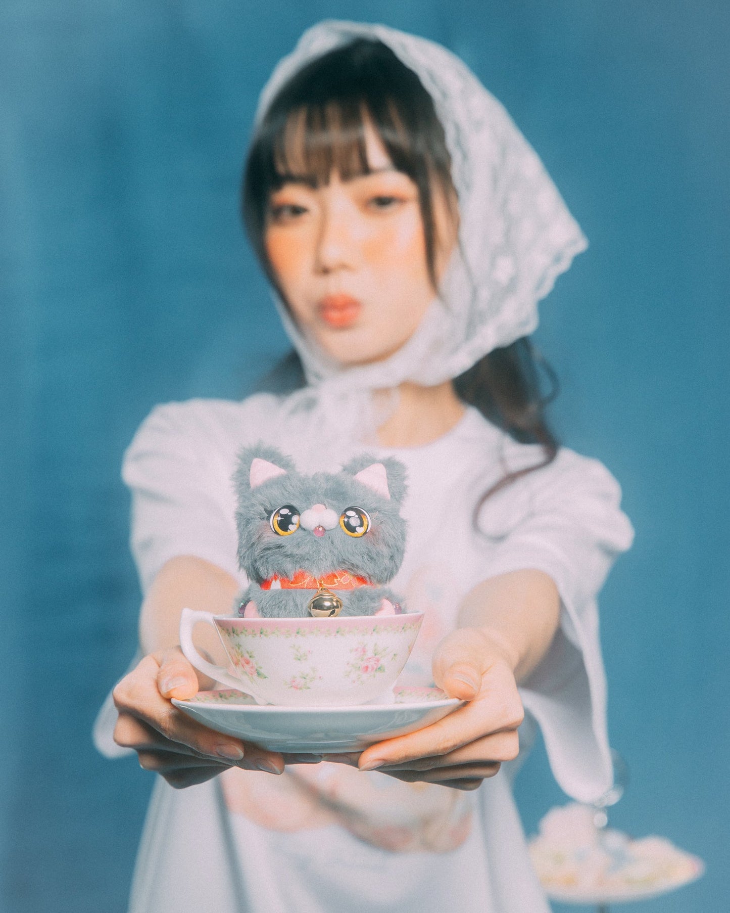 GROCERY x GRRRR PET CAT HEAD/ GREY - GROGROCERY