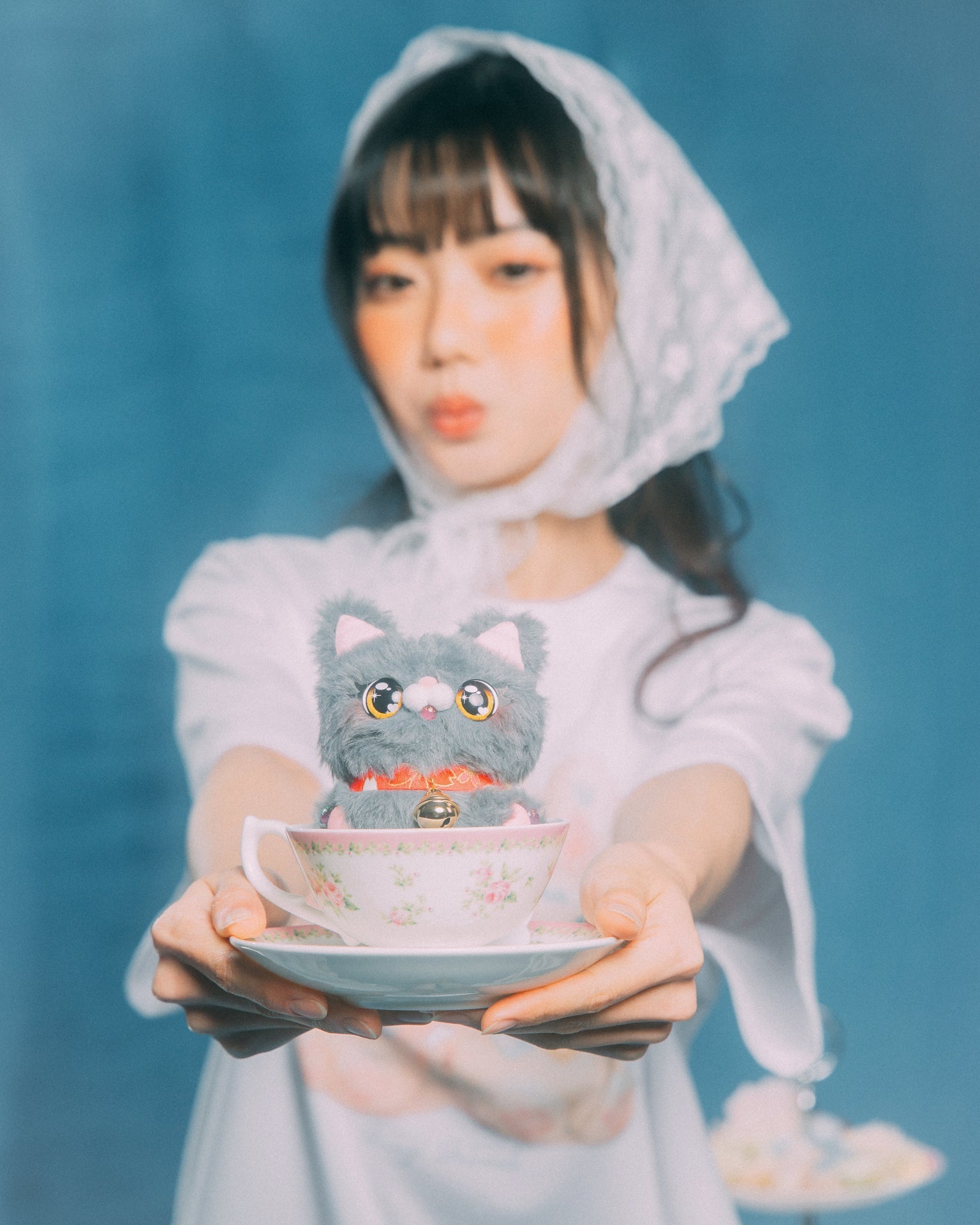 GROCERY x GRRRR PET CAT HEAD/ GREY - GROGROCERY