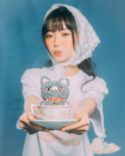 GROCERY x GRRRR PET CAT HEAD/ GREY - GROGROCERY