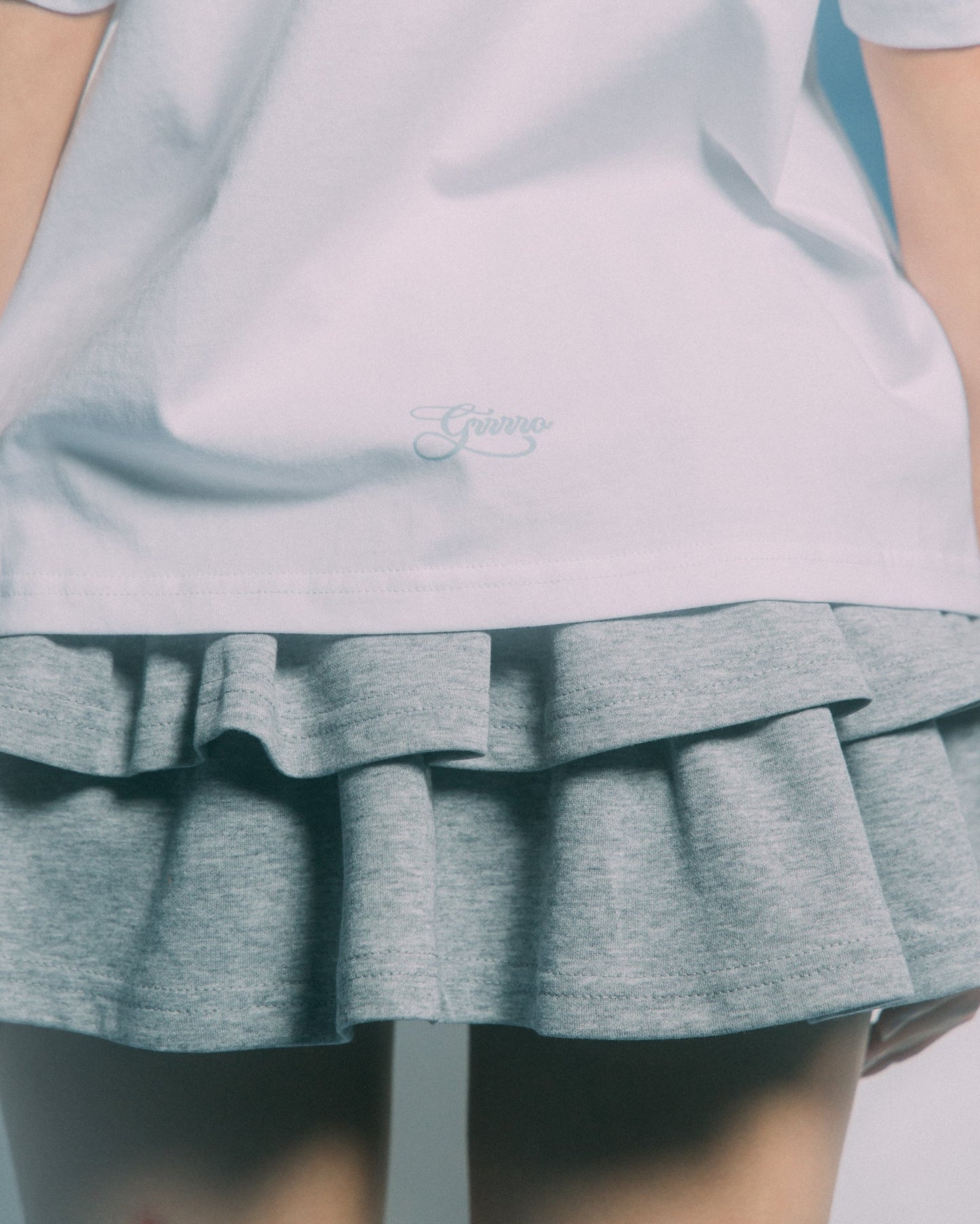 GROCERY x GRRRR PUDDING & CIJEO OVERSIZED TEE/ WHITE - GROGROCERY