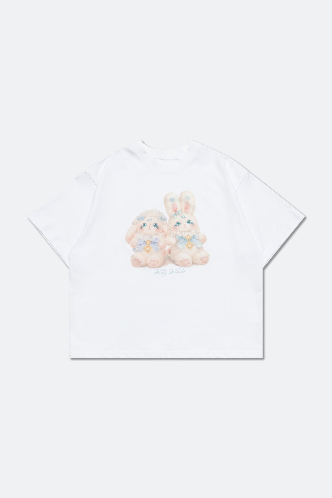 GROCERY x GRRRR PUDDING & CIJEO OVERSIZED TEE/ WHITE - GROGROCERY