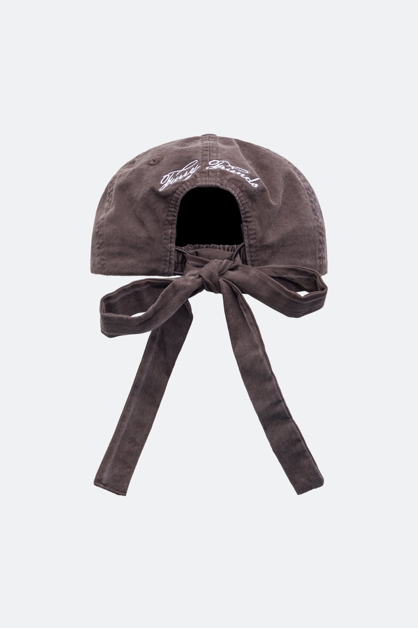 GROCERY x GRRRR WASHED LOGO CAP WITH BOW/ BROWN - GROGROCERY