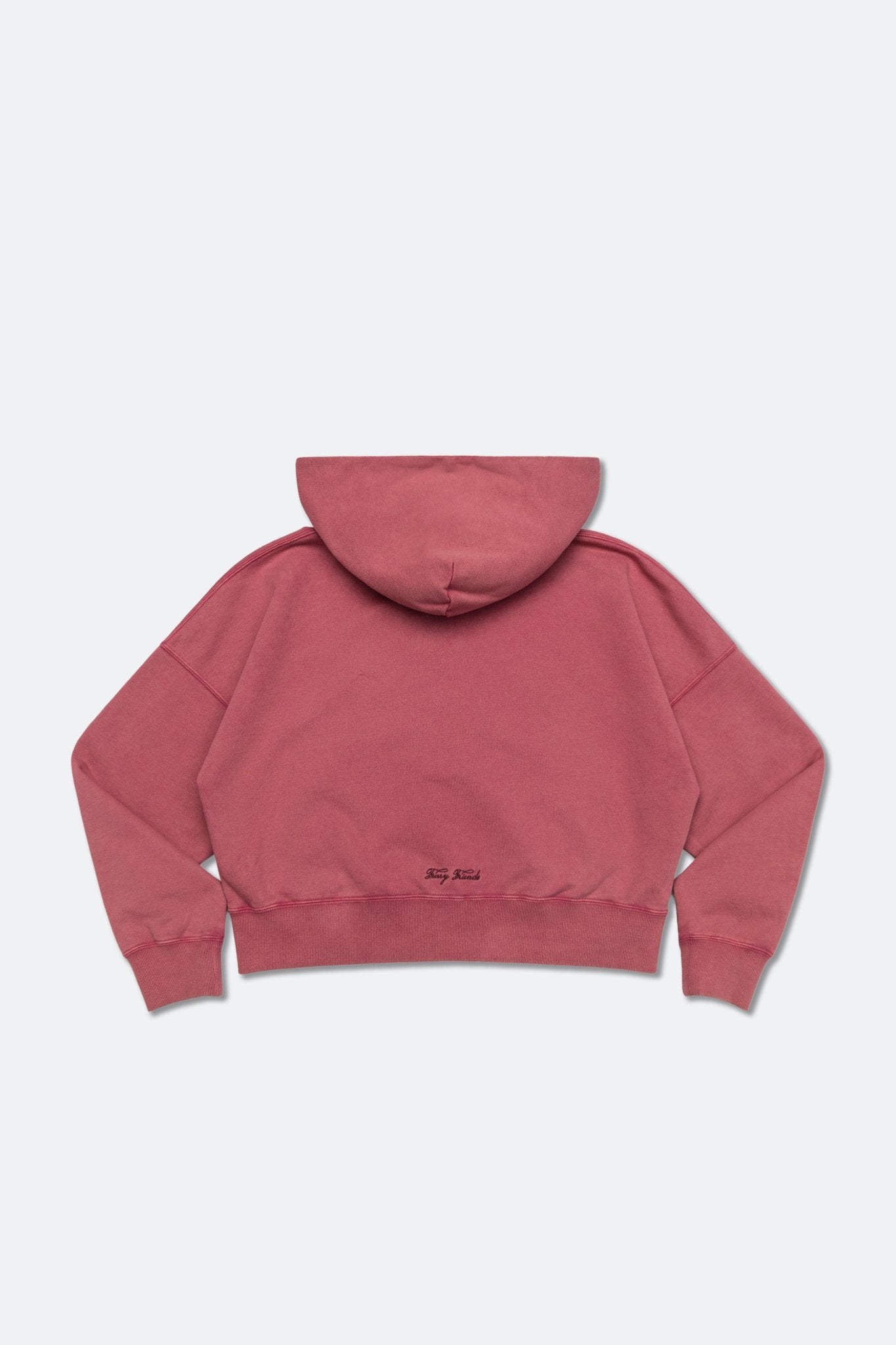 GROCERY x GRRRR WASHED ZIP UP HOODIE/ RASPBERRY - GROGROCERY