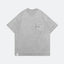 GROCERY X ICECREAM RUNNING DOG SNOW WASHED INVOICE POCKET TEE/ WASHED GREY - GROGROCERY