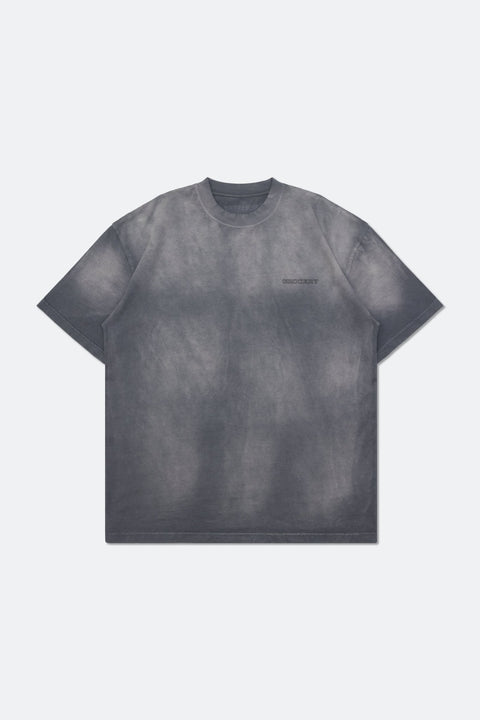 GROCERY x KATOL GROCOMMUNITY EMBLEM DIRTY WASHED INVOICE TEE/ WASHED GREY - GROGROCERY